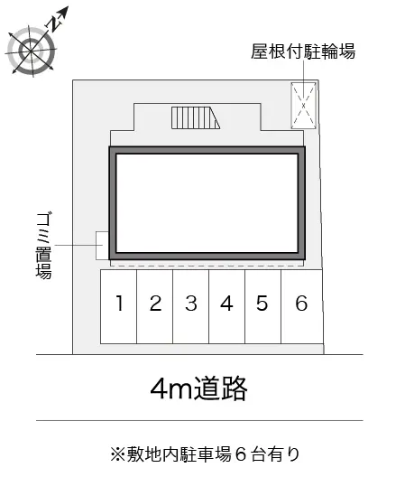 ★手数料０円★魚津市上村木２丁目　月極駐車場（LP）